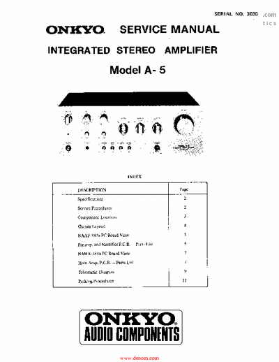 ONKYO A-5 integrated amplifier